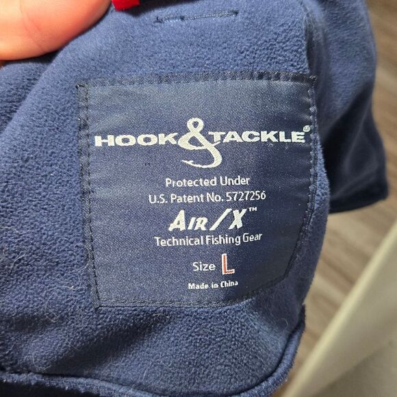 Hook And Tackle Men’s Apex Air/X Patented Jacket Fishing Jacket Sz Large - Picture 11 of 14